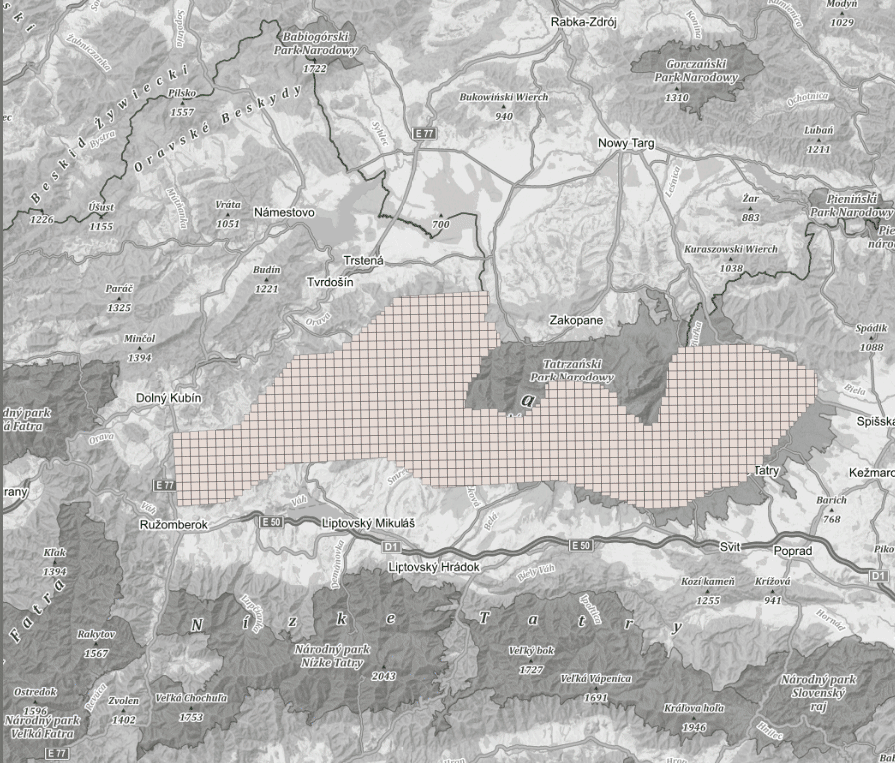 Point cloud tiles, when zoomed out showing tile names and displaying the tiles when zoomed closer.