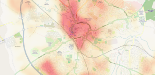 Heat map of hypothetical ASBO data